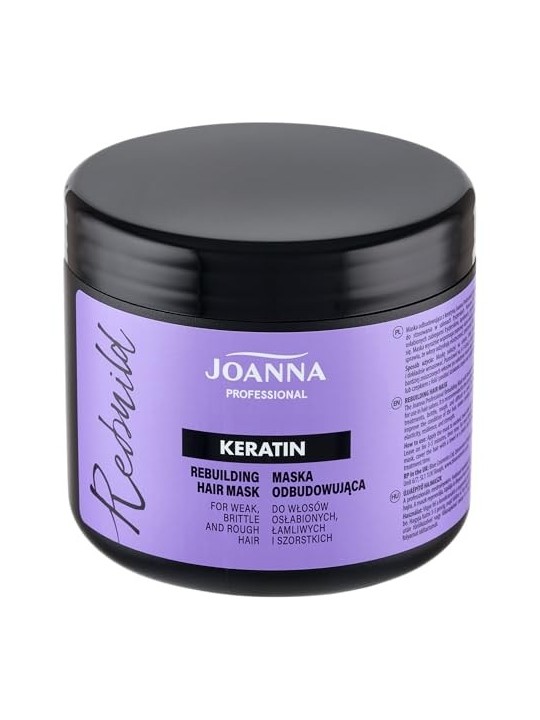 JOANNA PROFESSIONAL Keratin Rebuilding Hair Mask maschera ricostruttiva per capelli indeboliti con cheratina 500g