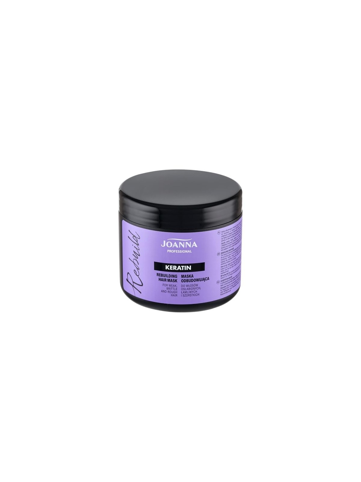 JOANNA PROFESSIONAL Keratin Rebuilding Hair Mask maschera ricostruttiva per capelli indeboliti con cheratina 500g