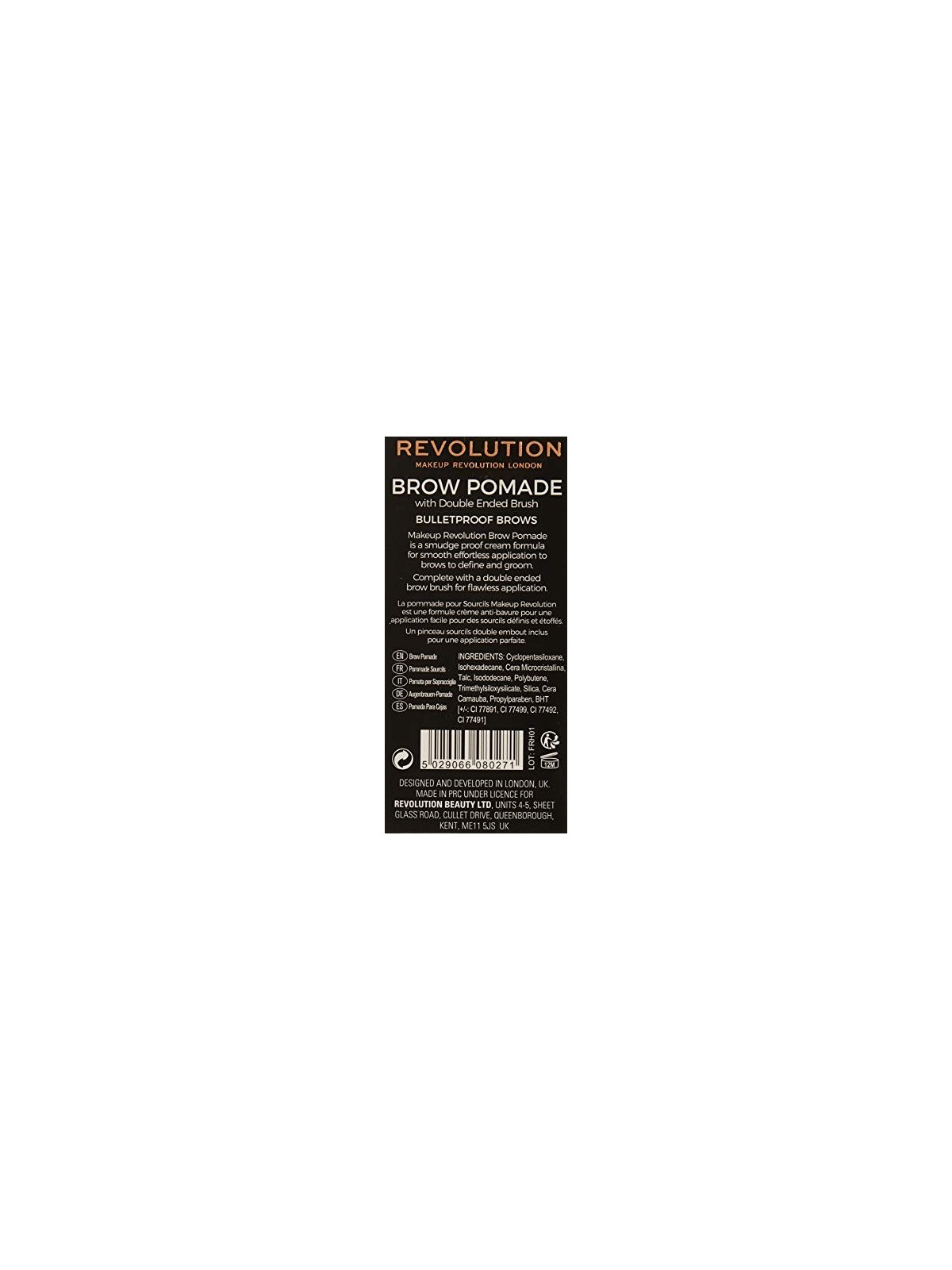 Makeup Revolution Pomata per sopracciglia Soft Brown