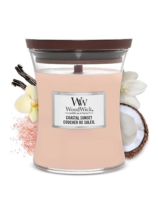 WoodWick Candela Profumata Tramonto Costiero 609 g