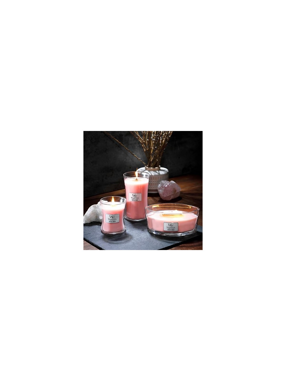 WoodWick Candela Profumata Tramonto Costiero 609 g