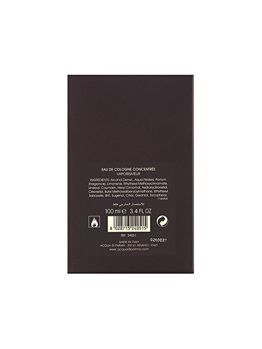 Acqua di Parma COLONIA EBANO spray concentrato di eau de cologne 100ml per uomo 100ml