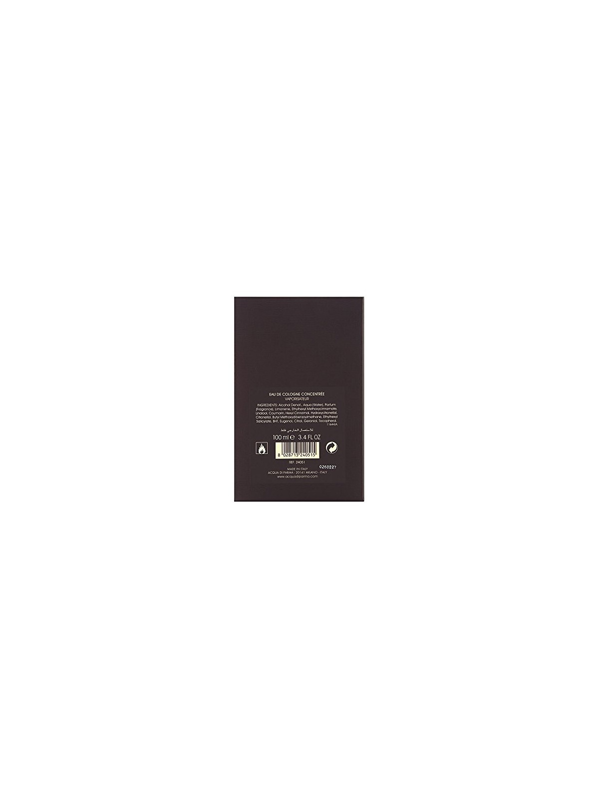 Acqua di Parma COLONIA EBANO spray concentrato di eau de cologne 100ml per uomo 100ml