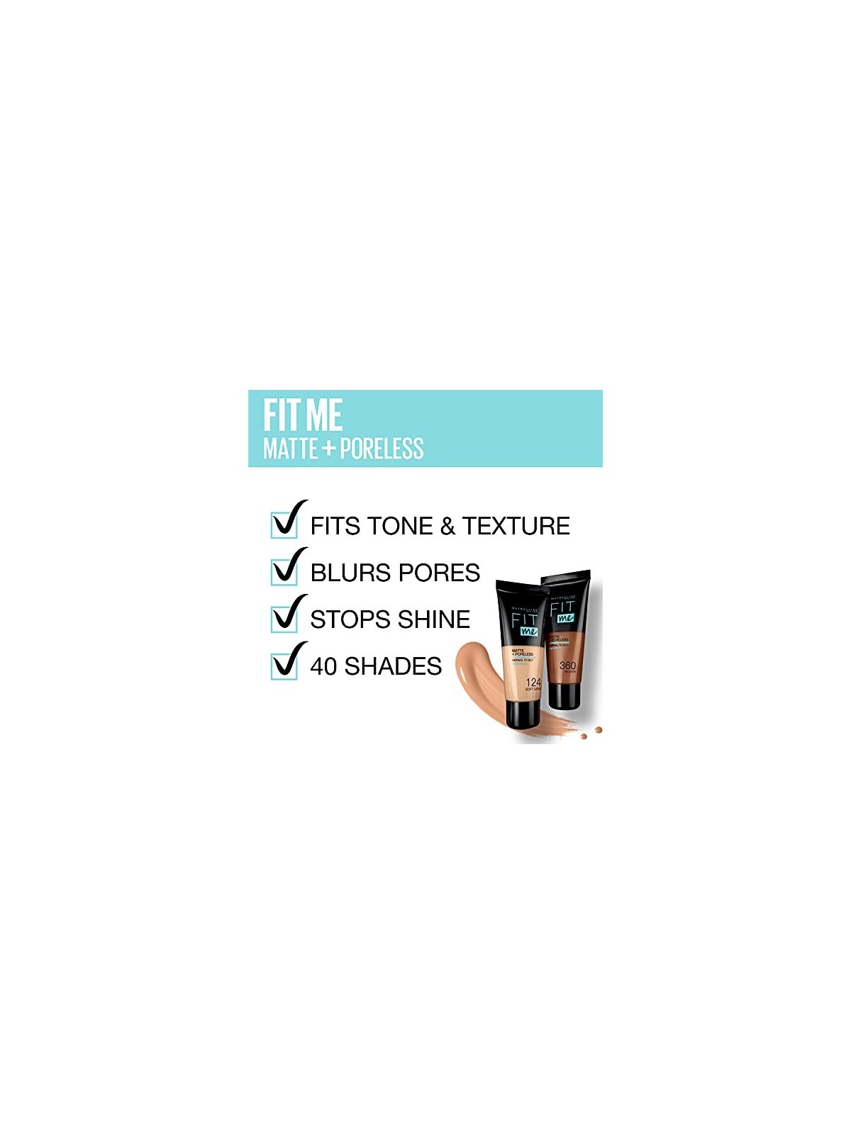 Fondotinta Maybelline Fit Me! Matte and Poreless 104 Soft Ivory