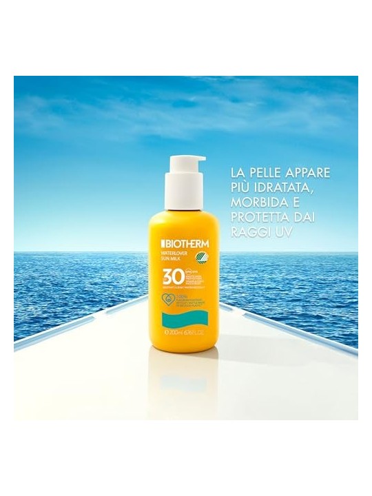 Biotherm Waterlover Sun Milk w-Pump SPF30 donna 200ml Face & Body