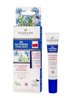 Gel palpebre e sotto gli occhi con eufrasia e fiordaliso 15ml