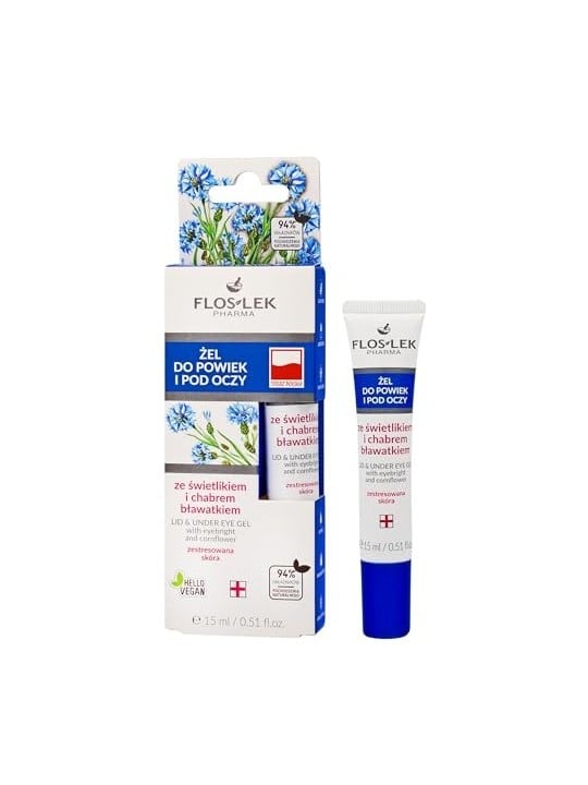 Gel palpebre e sotto gli occhi con eufrasia e fiordaliso 15ml