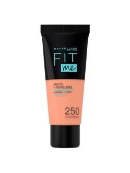 Maybelline Adattami Trucco opaco e senza pori donna 250 Sun Beige