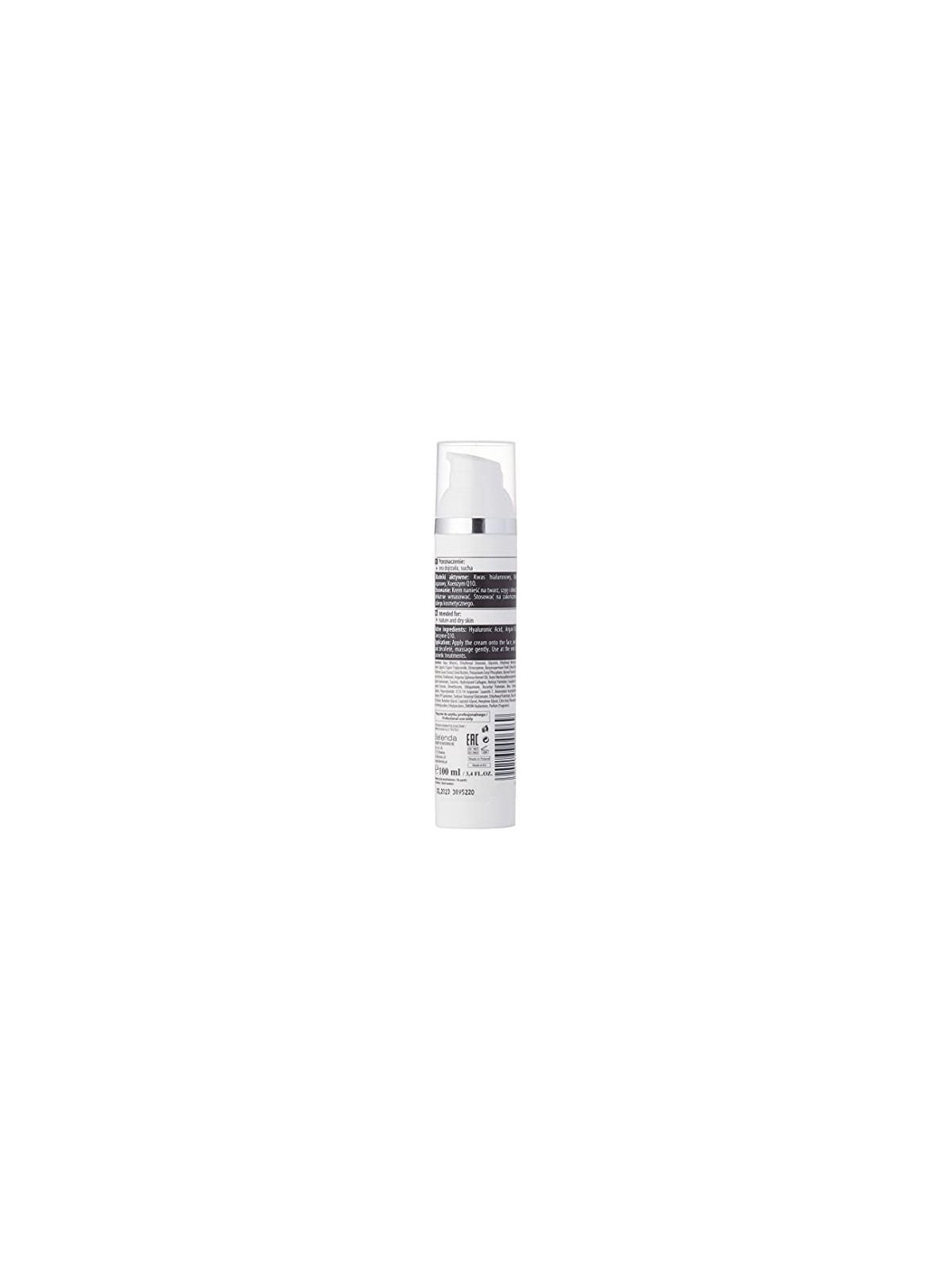 Crema viso antirughe SPF15 con acido ialuronico 100ml