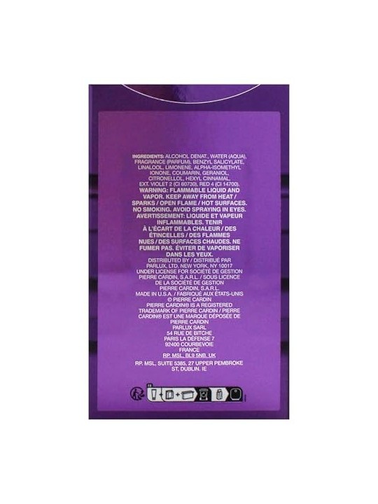 Pierre Cardin Pour Femme LIntense eau de parfum donna 50ml
