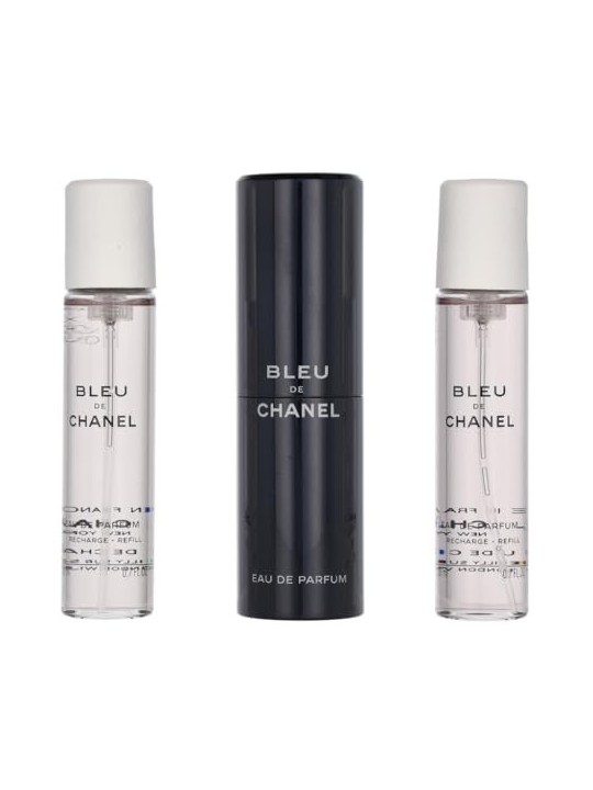 Chanel Bleu De Chanel Pour Homme Giftset uomo 60ml 3x20ml eau de parfum Travel Spray & 2 Refills