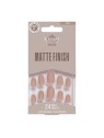 Elegant Touch UNGHIE COLORATE LUCIDATE con colla ovale mink nude donna