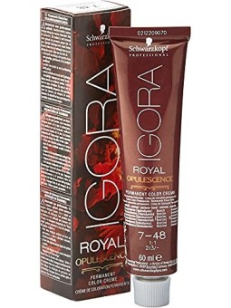 Schwarzkopf IGORA ROYAL 7-48 biondo medio beige rosso 60ml unisex