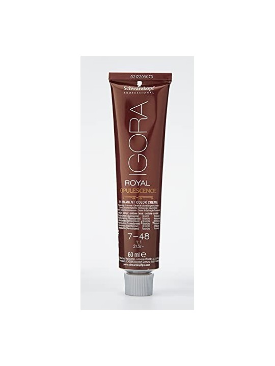 Schwarzkopf IGORA ROYAL 7-48 biondo medio beige rosso 60ml unisex