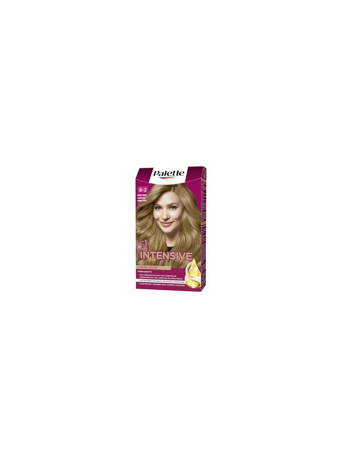 Palette INTENSIVE tinta n8 2 biondo beige