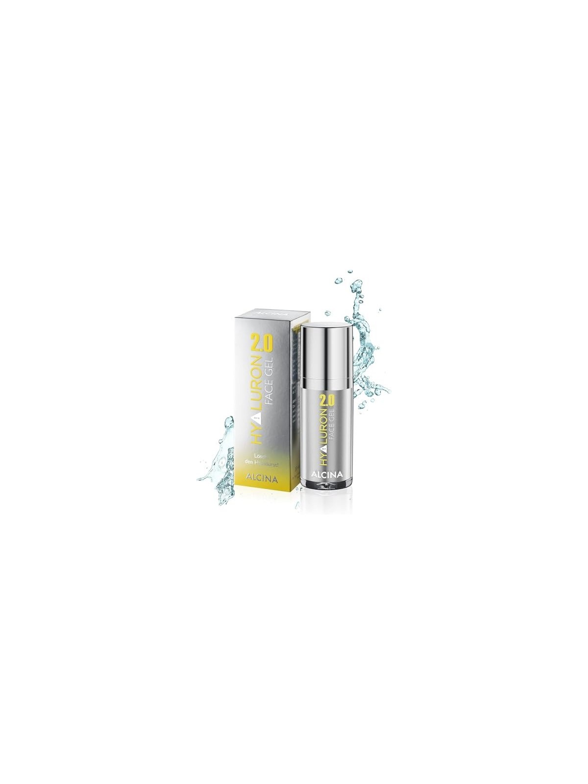 Alcina Hyaluron 20 Gel Viso  Gel Idratante e Antirughe per il Viso Donna 30ml