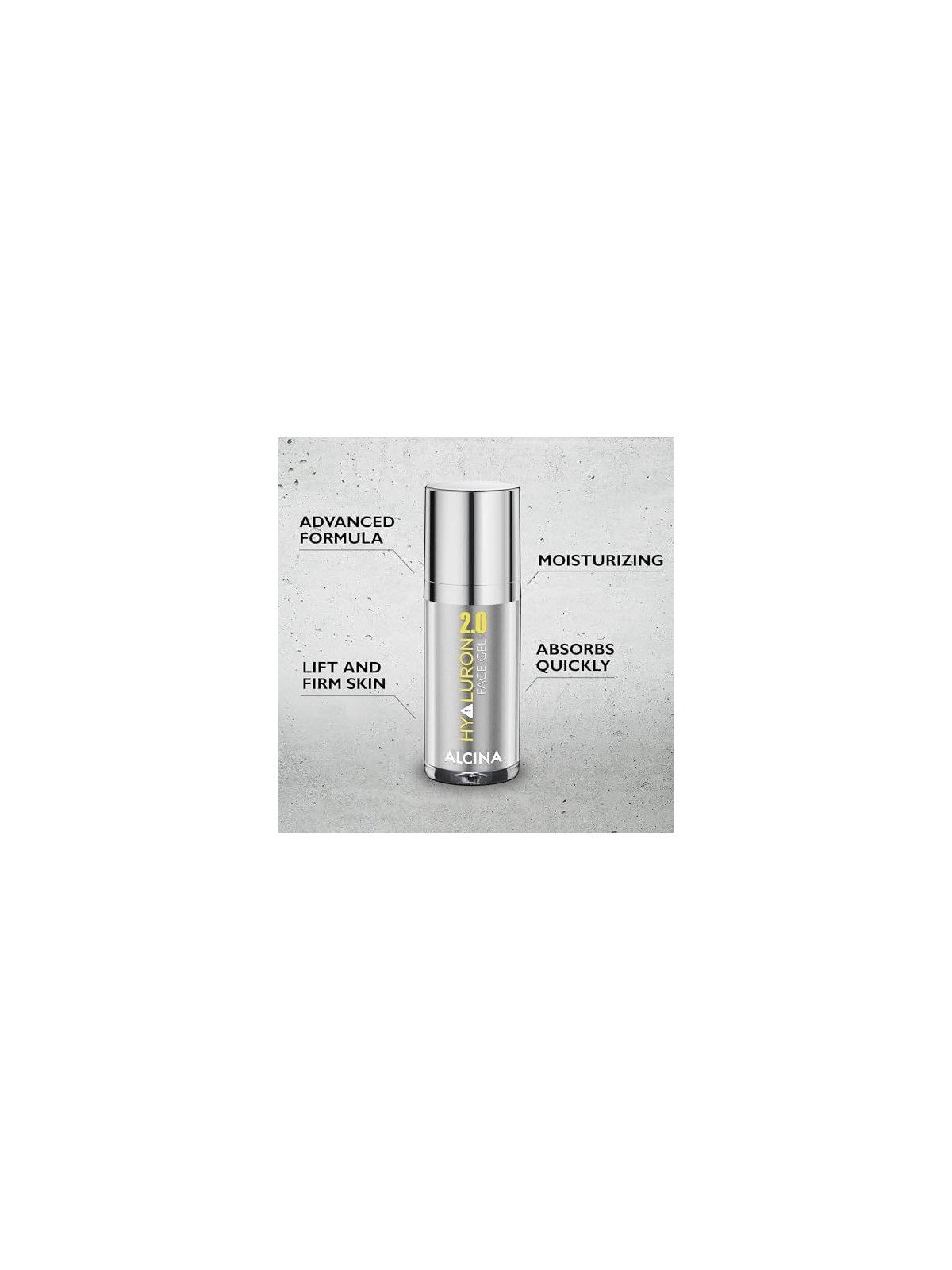 Alcina Hyaluron 20 Gel Viso  Gel Idratante e Antirughe per il Viso Donna 30ml