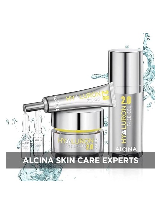Alcina Hyaluron 20 Gel Viso  Gel Idratante e Antirughe per il Viso Donna 30ml