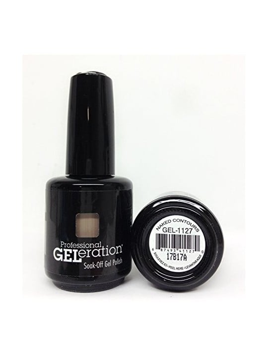 Jessica Geleration Colori Smalto SemiPermanente per Unghie GEL1127 Contorni Nudi 15ml donna