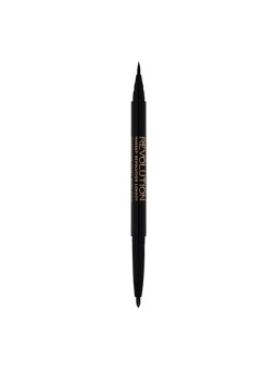 Revolution Make Up DUAL EYELINER Feltro e Kohl Nero 1ml