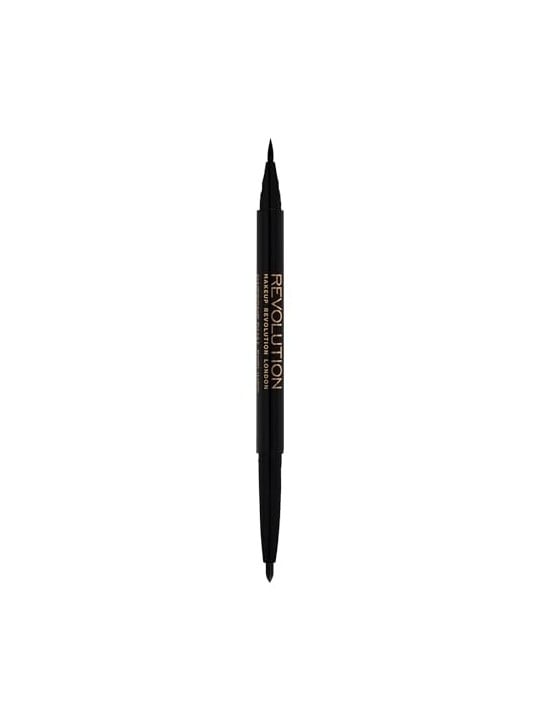 Revolution Make Up DUAL EYELINER Feltro e Kohl Nero 1ml