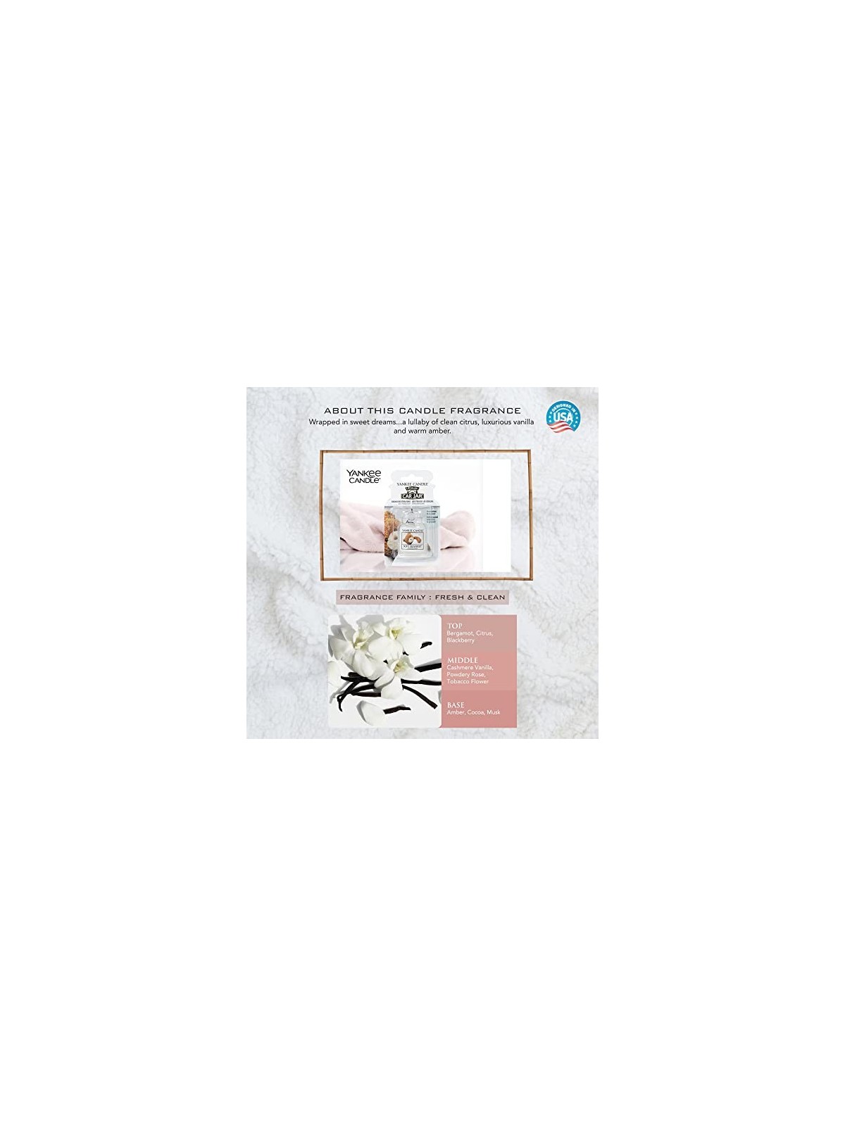 Yankee Candle Soft Blanket Ultimate Barattolo Auto di Lusso Unisex Tag Profumata