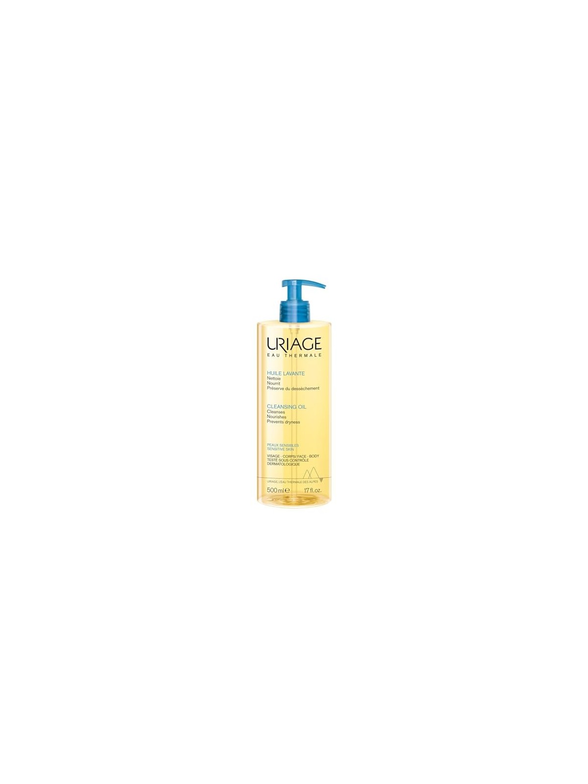 Uriage Cleansing Oil Olio detergente per viso e corpo donna 500ml