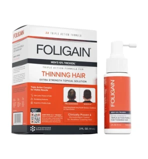 Foligain Formula a tripla azione per capelli diradati uomo 59ml Foligain www.essenzetotalstyle.com 