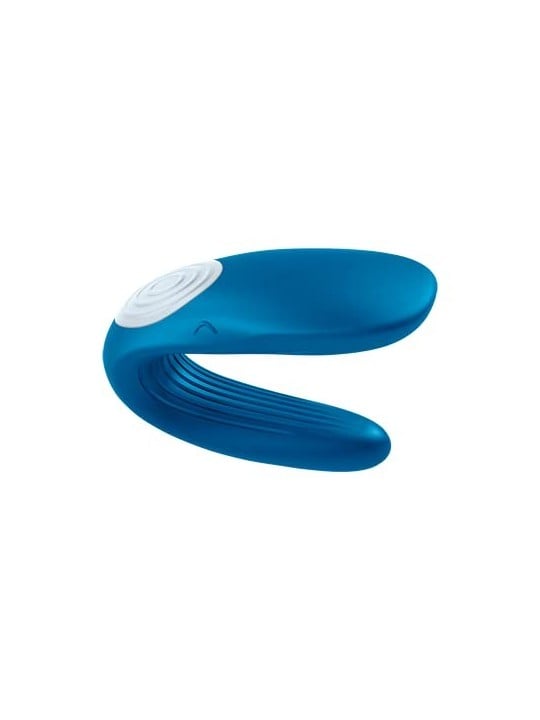 SATISFYER DOUBLE WHALE VIBRATORE BLU 1UN