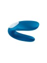 SATISFYER DOUBLE WHALE VIBRATORE BLU 1UN