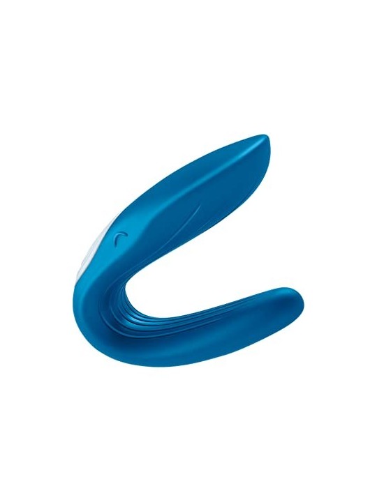 SATISFYER DOUBLE WHALE VIBRATORE BLU 1UN