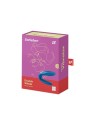 SATISFYER DOUBLE WHALE VIBRATORE BLU 1UN