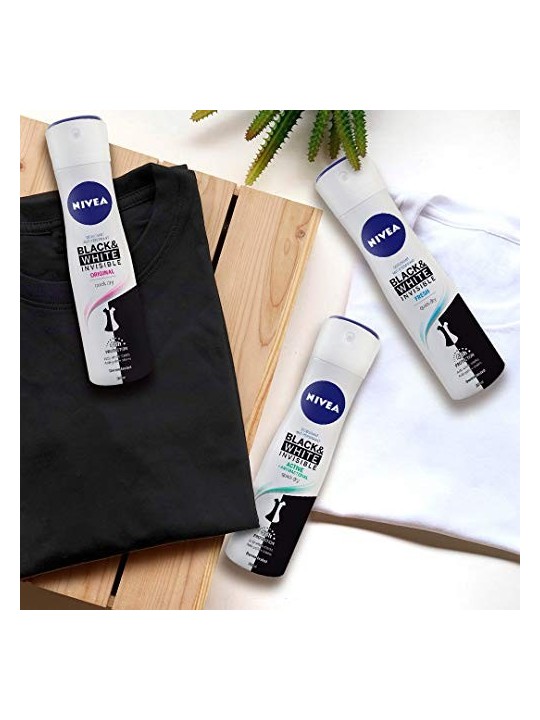 Nivea BLACK and WHITE INVISIBLE ACTIVE deodorante spray