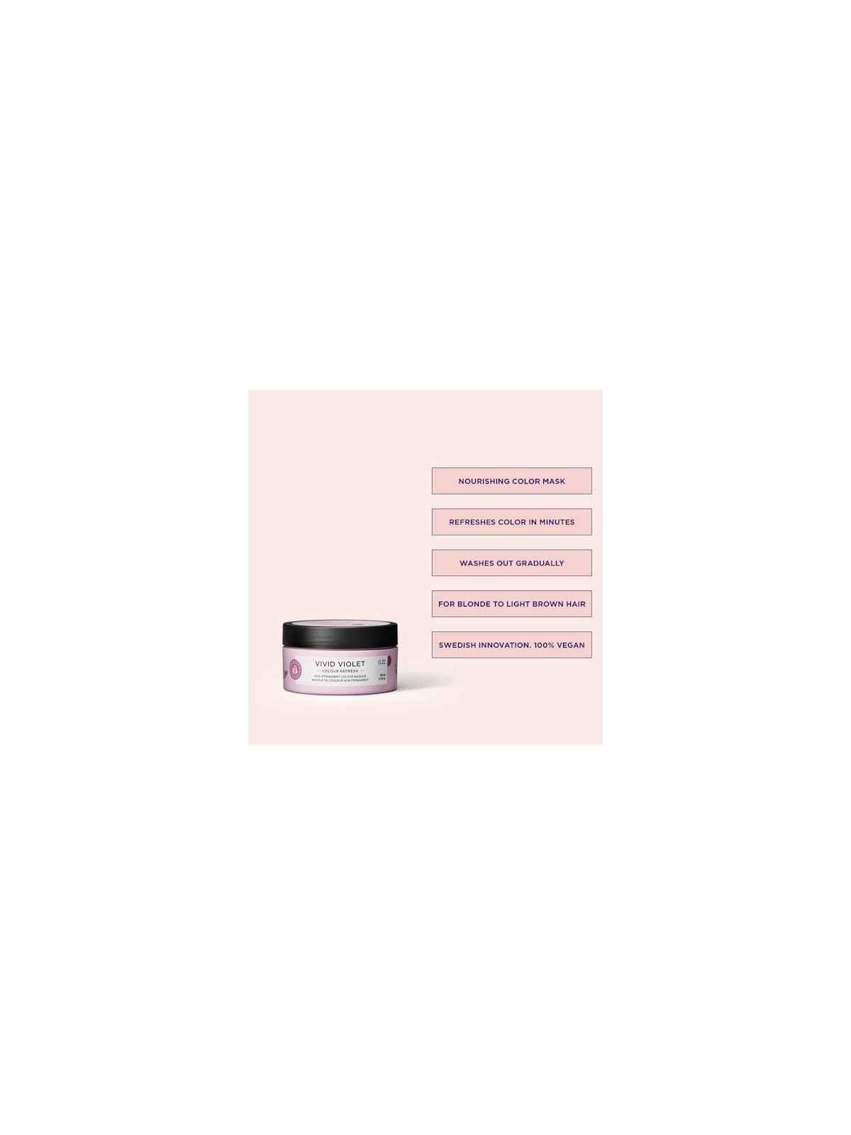 Maschera nutriente senza pigmenti di colore