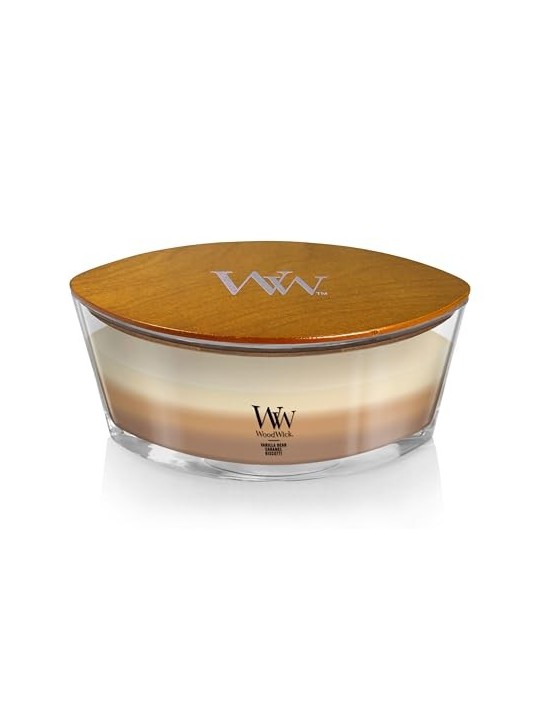 WoodWick Cafe Dolci Trilogy Nave dessert al caff Candela profumata 4536g