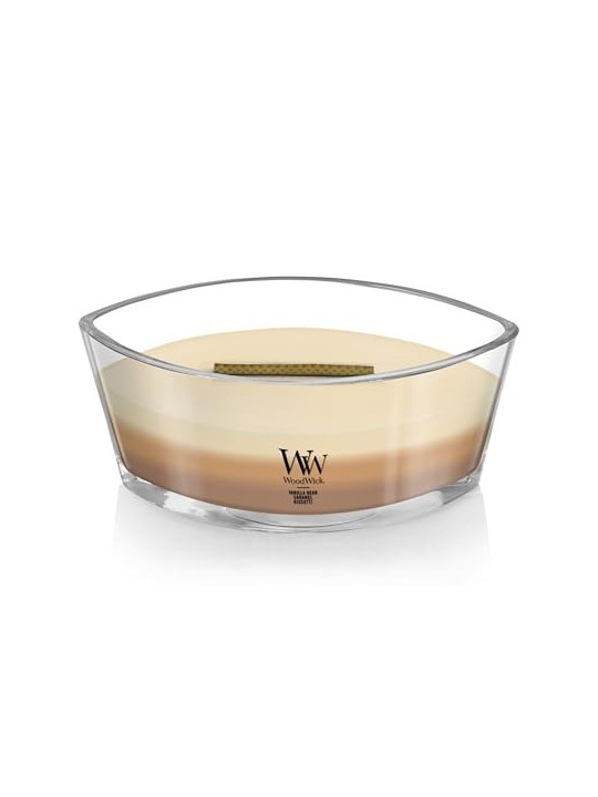 WoodWick Cafe Dolci Trilogy Nave dessert al caff Candela profumata 4536g
