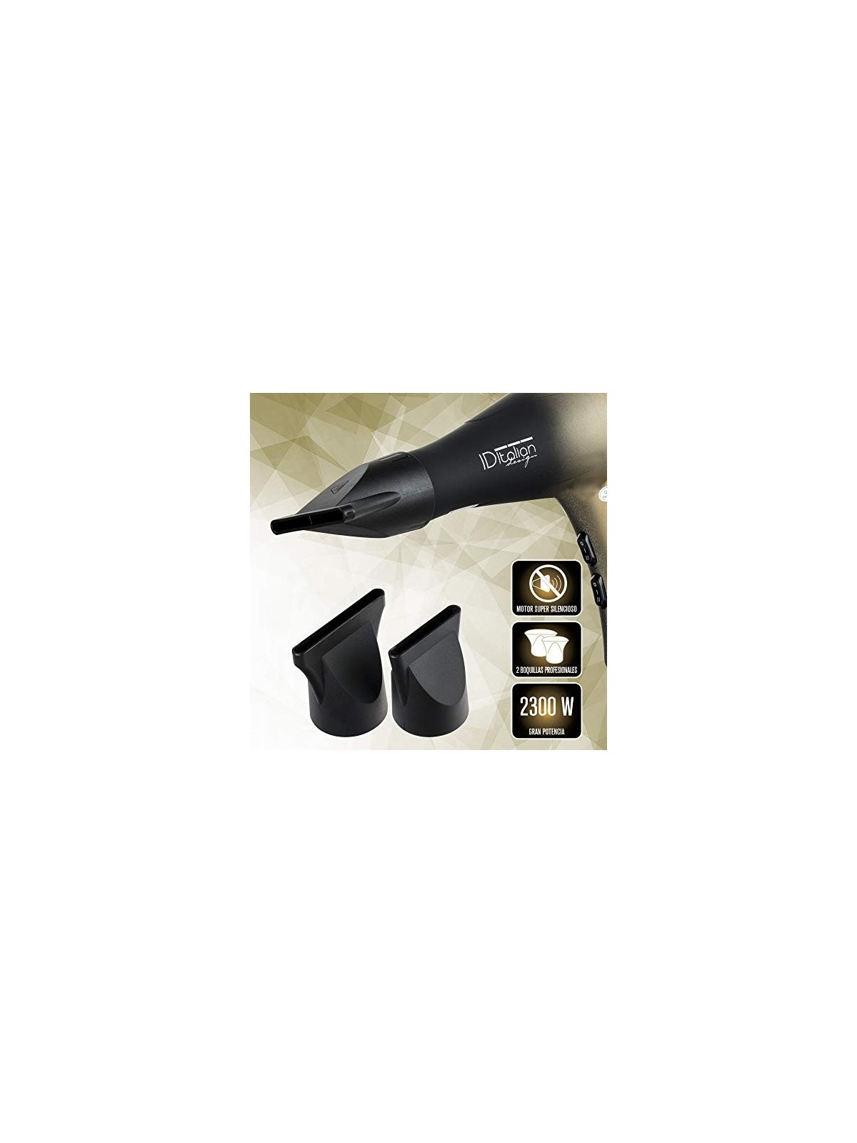Id Italian AIRLISSIMO GTI 2300 Gold Star Hair Dryer