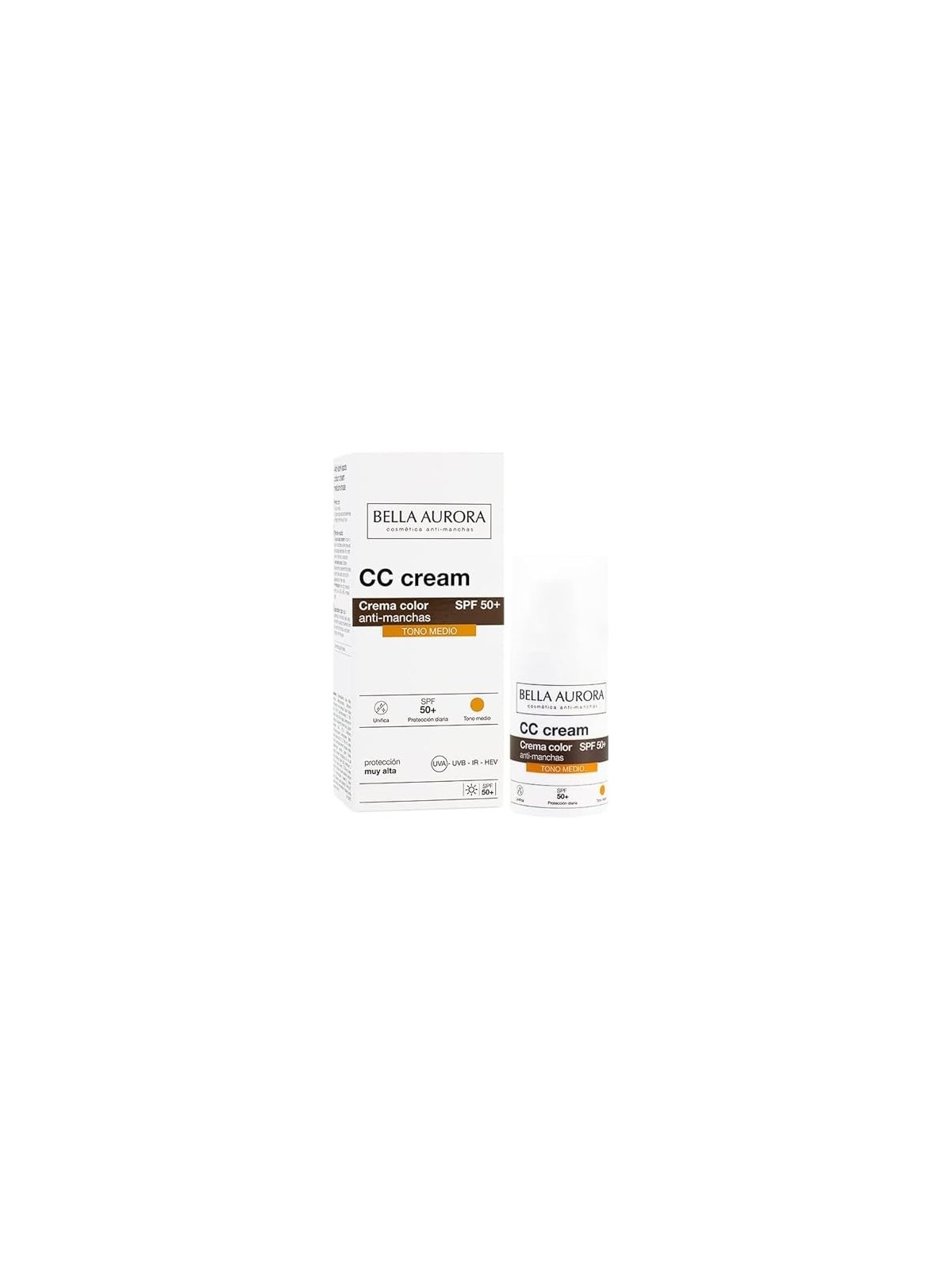 Bella Aurora CC CREAM antimacchie SPF50 tono medio donna