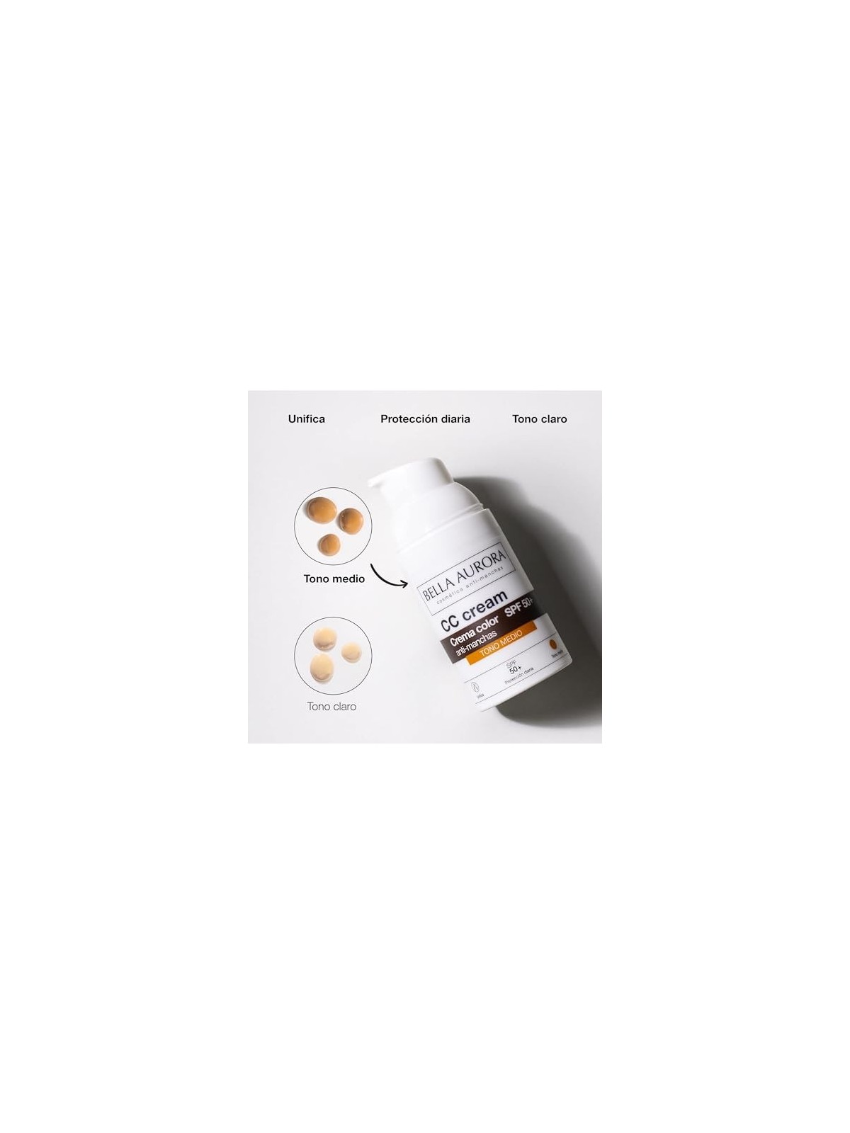 Bella Aurora CC CREAM antimacchie SPF50 tono medio donna