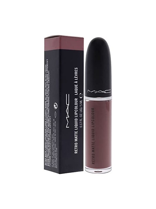 Rossetto liquido MAC RETRO MATTE con brandy donna