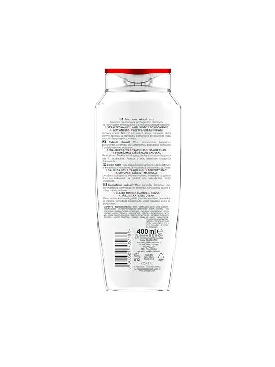 LOREAL Elseve Total Repair shampoo riempitivo 400ml