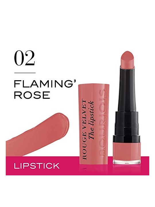 Rossetto Bourjois Rouge Velvet 02 Flamingrose