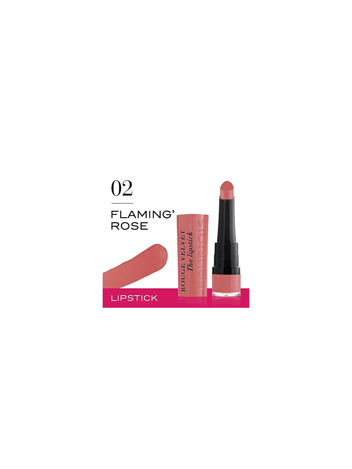 Rossetto Bourjois Rouge Velvet 02 Flamingrose