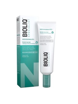 BIOLIQ Crema notte specialistica che riduce le lesioni dell'acne 30ml