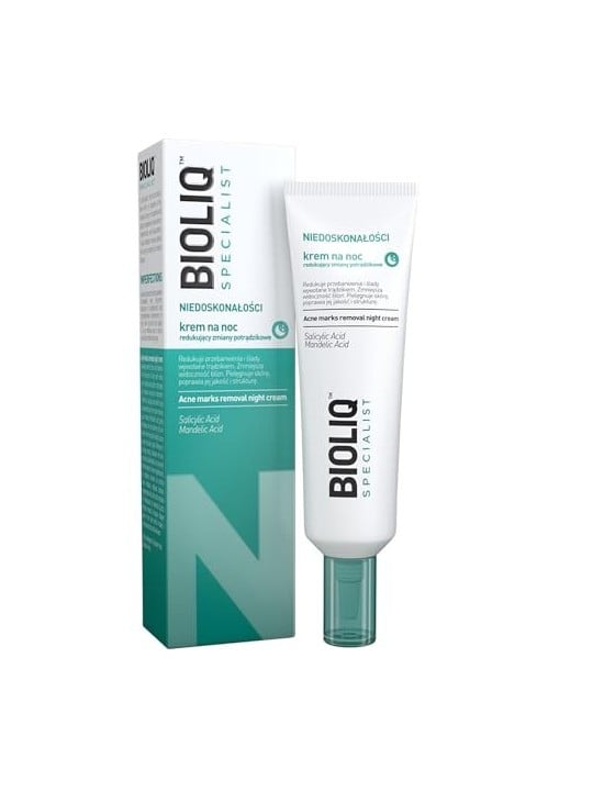 BIOLIQ Crema notte specialistica che riduce le lesioni dell'acne 30ml