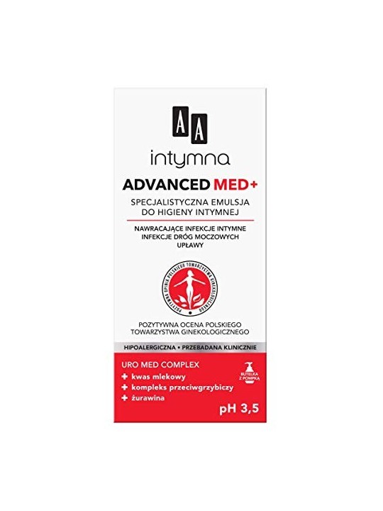 Emulsione specializzata per l'igiene intima AA Intymna Advanced Med