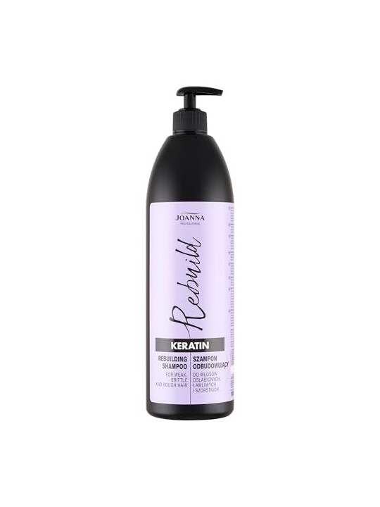 JOANNA PROFESSIONAL Keratin Rebuilding Hair Shampoo shampoo ricostruttivo per capelli indeboliti con cheratina 1000ml