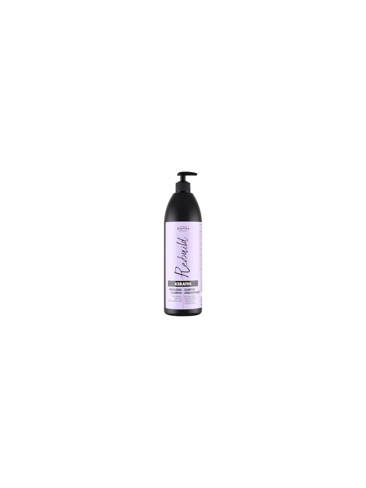 JOANNA PROFESSIONAL Keratin Rebuilding Hair Shampoo shampoo ricostruttivo per capelli indeboliti con cheratina 1000ml
