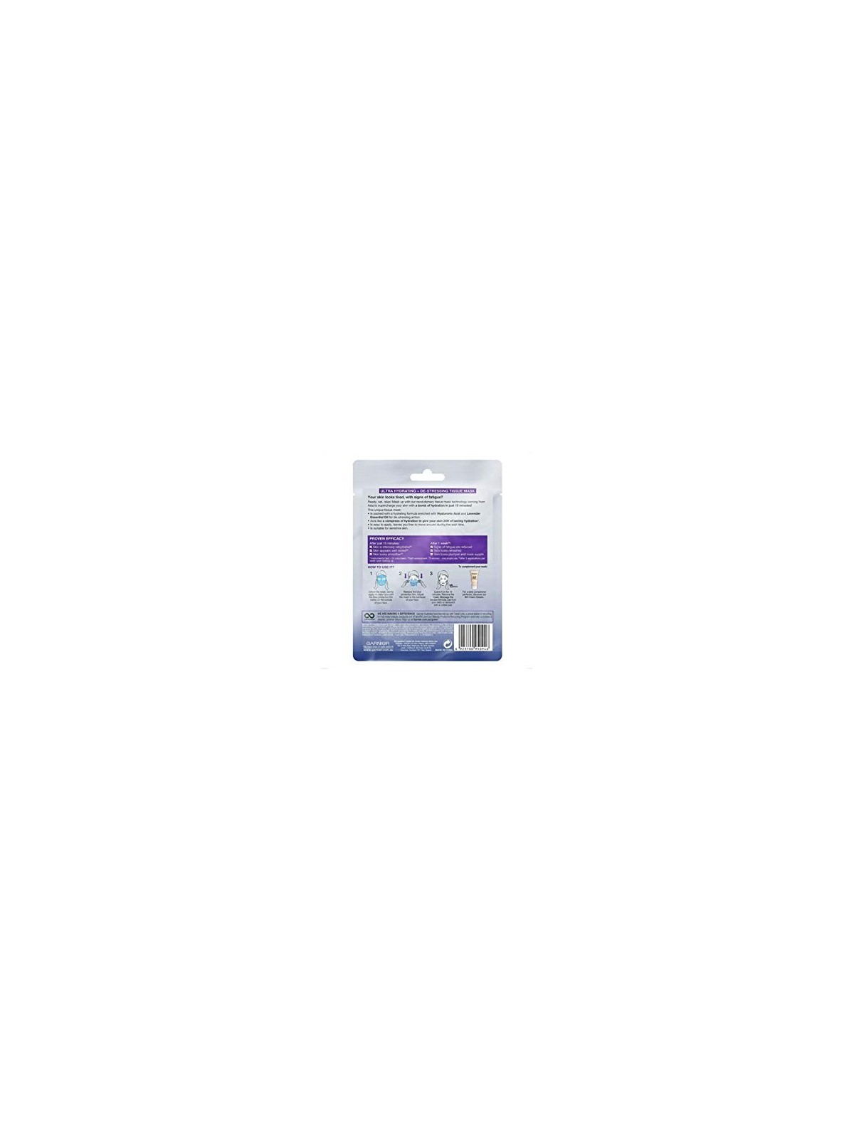 Maschera Viso Garnier SkinActive Idratante Anti-Fatica Donna