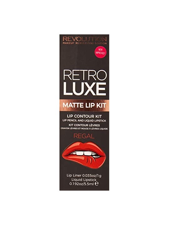 Set Makeup Revolution Retro Luxe Matita Labbra Regal 1 g